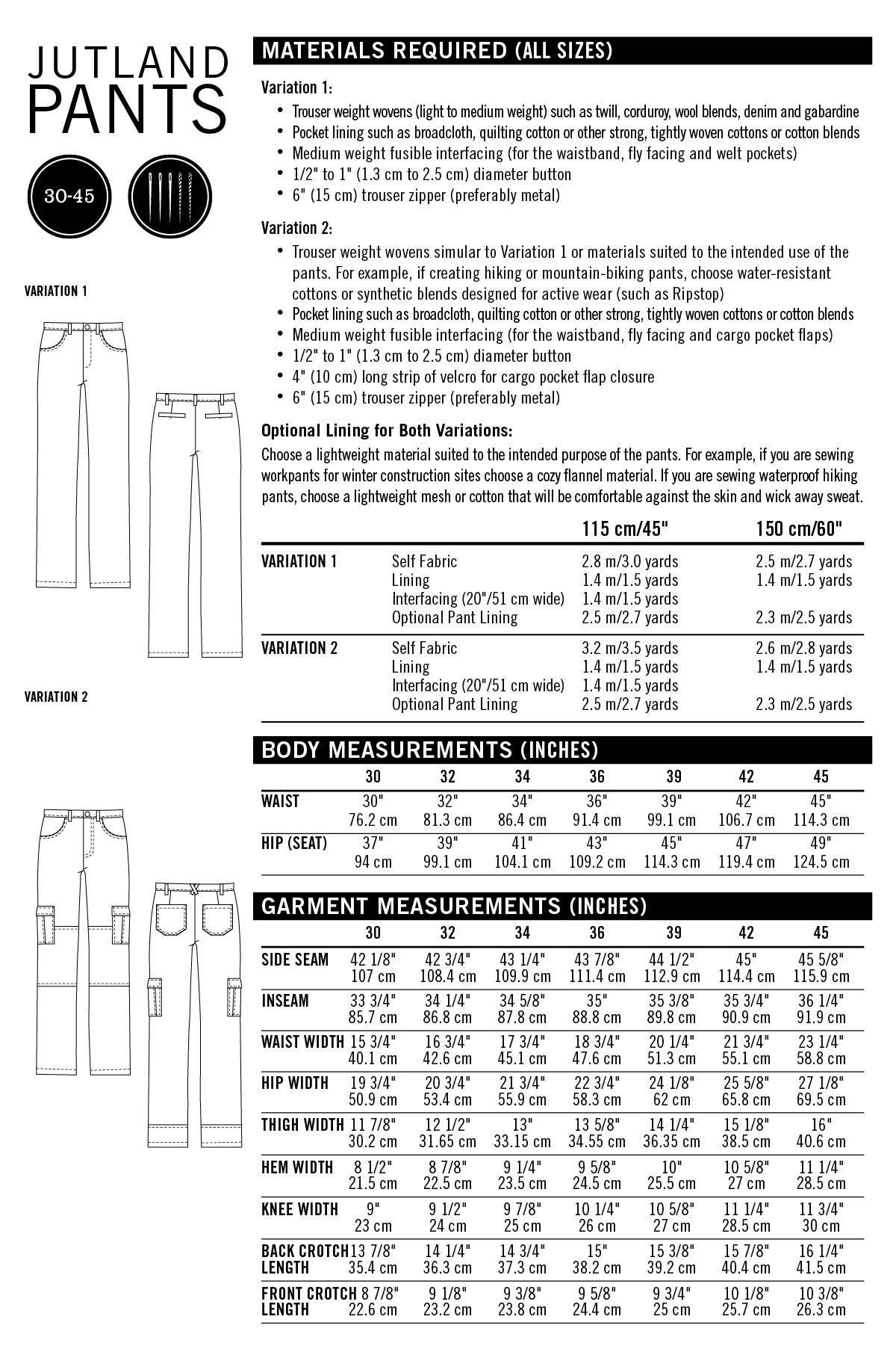 Thread Theory Jutland Pants, Size 30-45