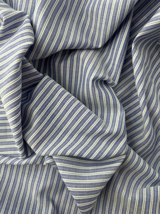 Cotton Lightweight Shirting, Yarn Dye Stripe