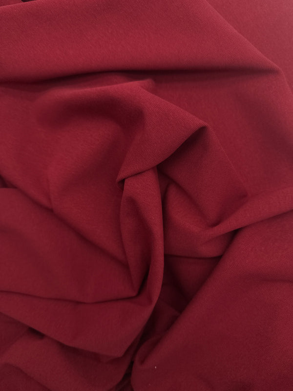 Cotton/Spandex 1x1 Rib, 260 gsm - Brick Red