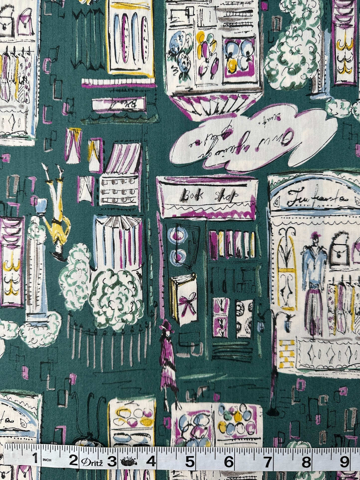 Japanese Cotton Broadcloth, La Boutique Print