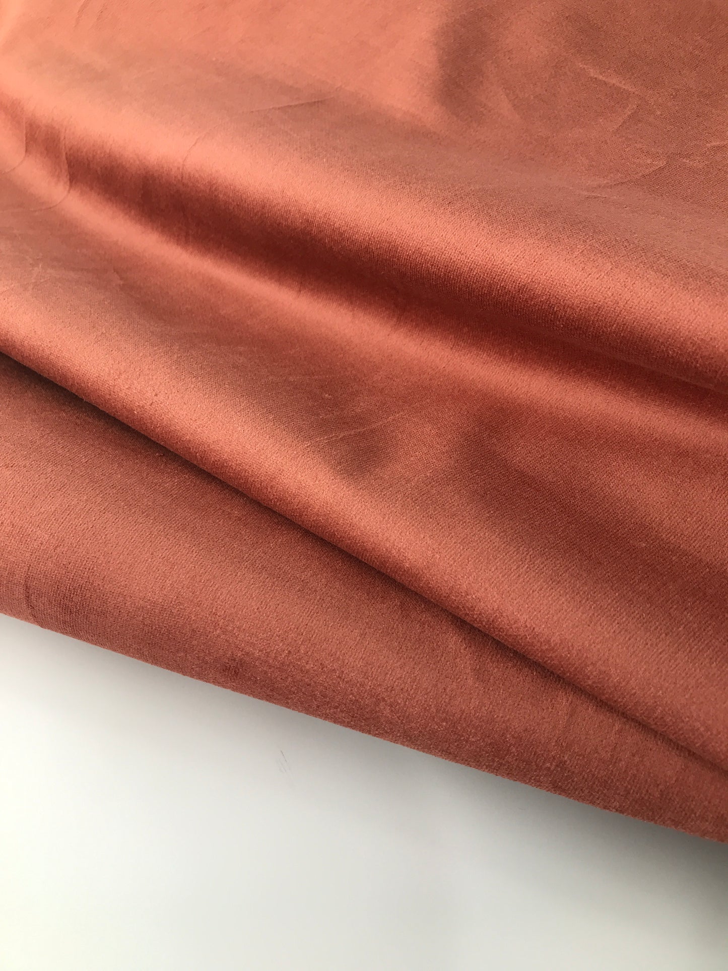Cotton Stretch Velveteen, Terra Cotta