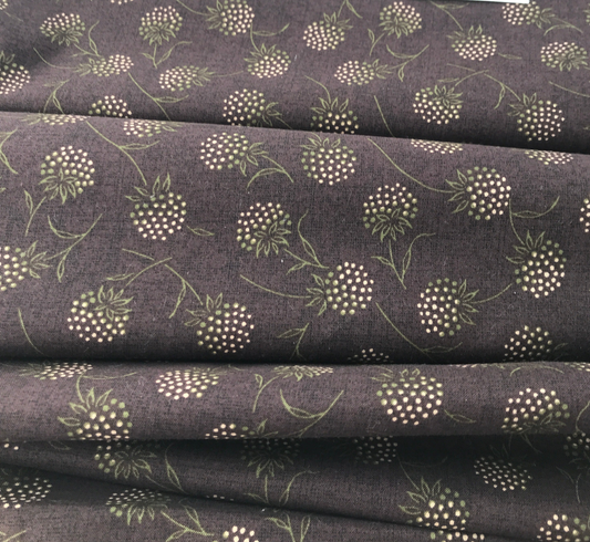 Japanese Cotton Shirting, Lychee Print, Brown
