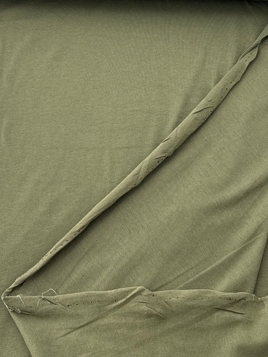 Rayon/Polyester/Spandex Single Jersey, 120 gsm - Olive