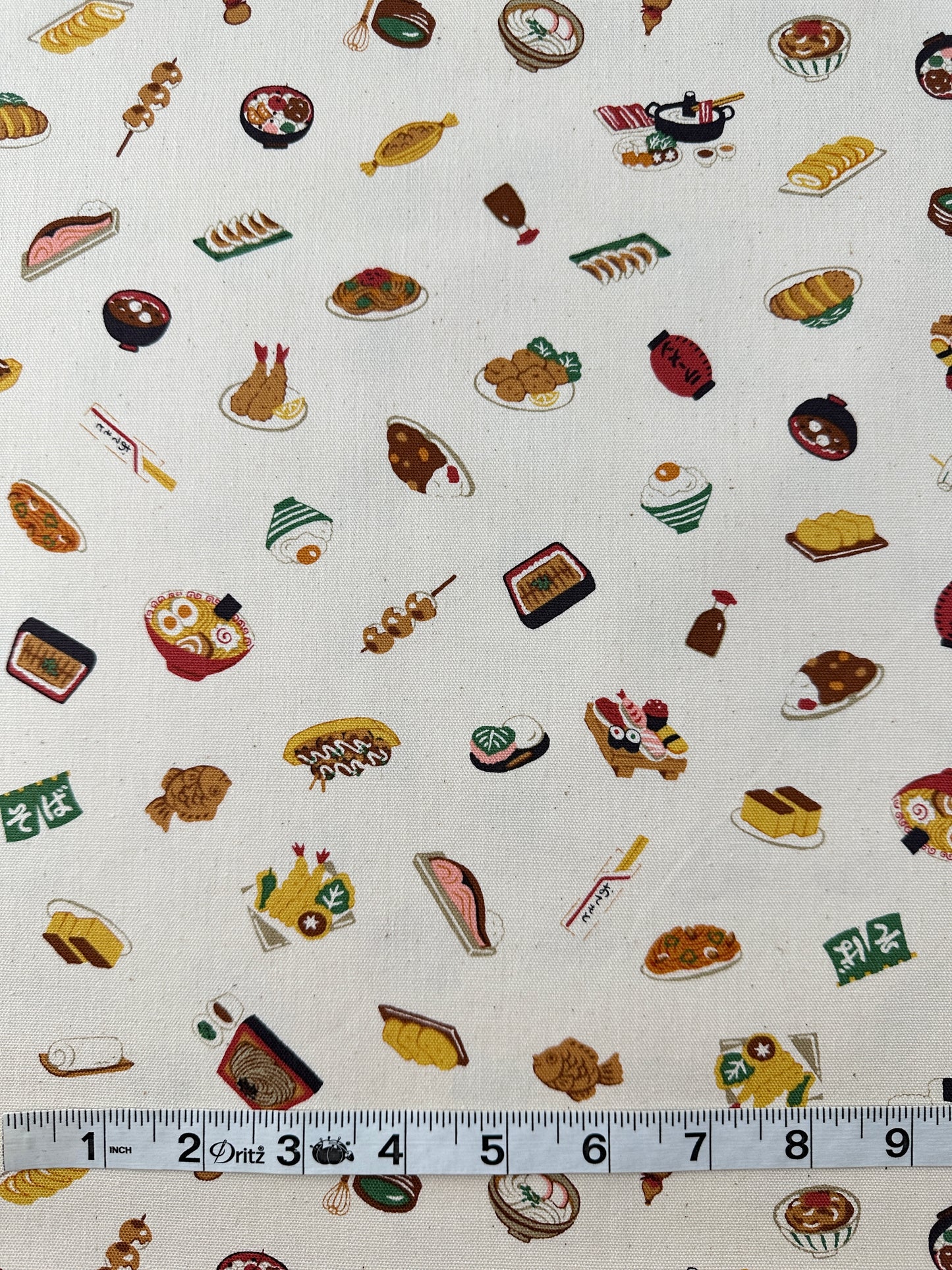 Kokka, Cotton Oxford, Illustrated Book - Japanese Food