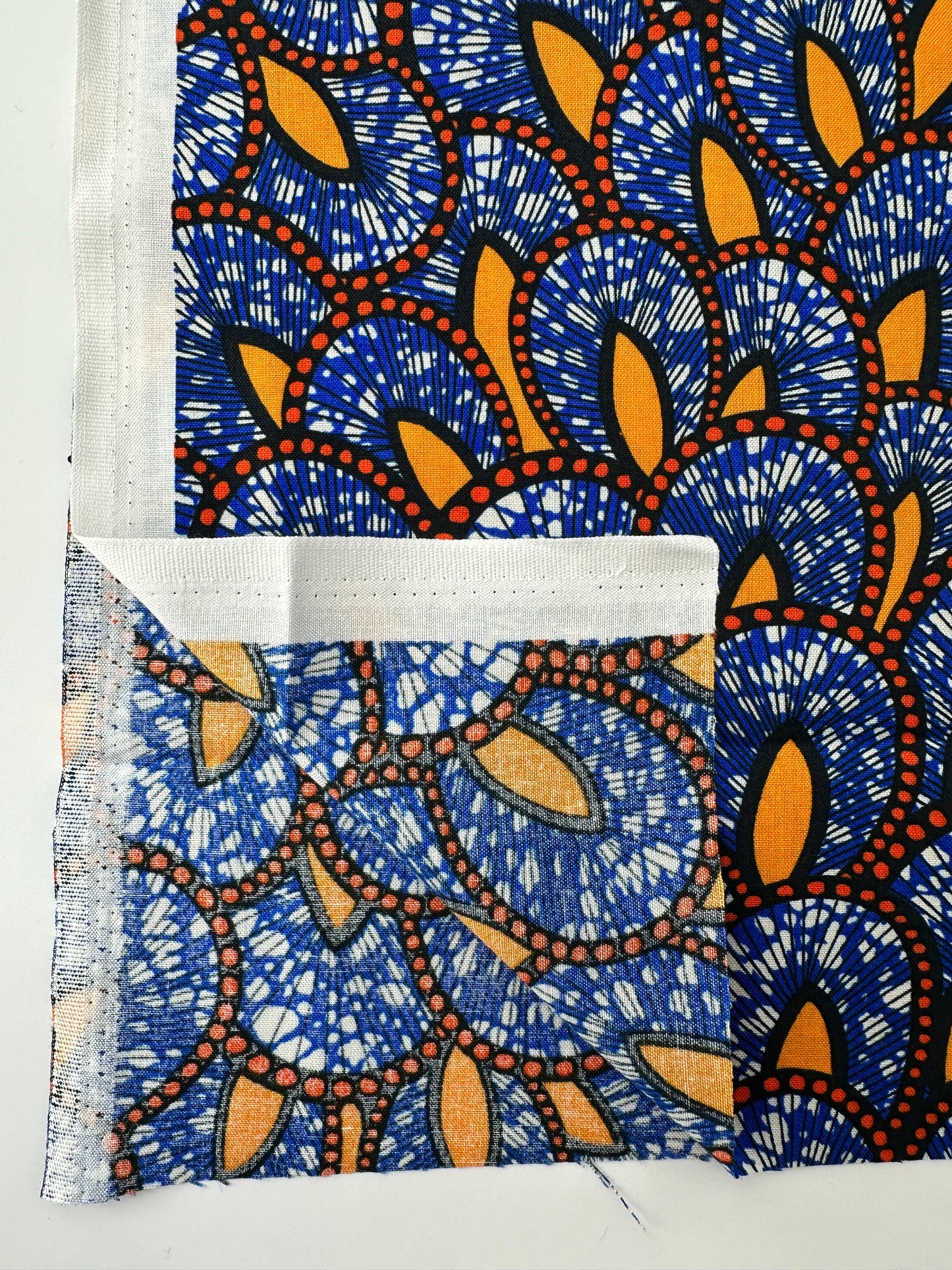 Japanese Cotton Sheeting, African Style Prints – Cobalt