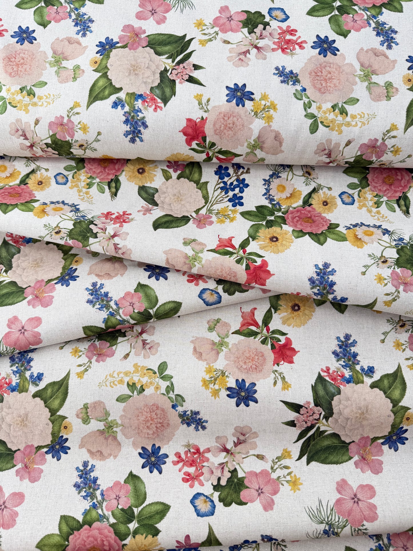 Linen Sheeting, Everbloom - Natural