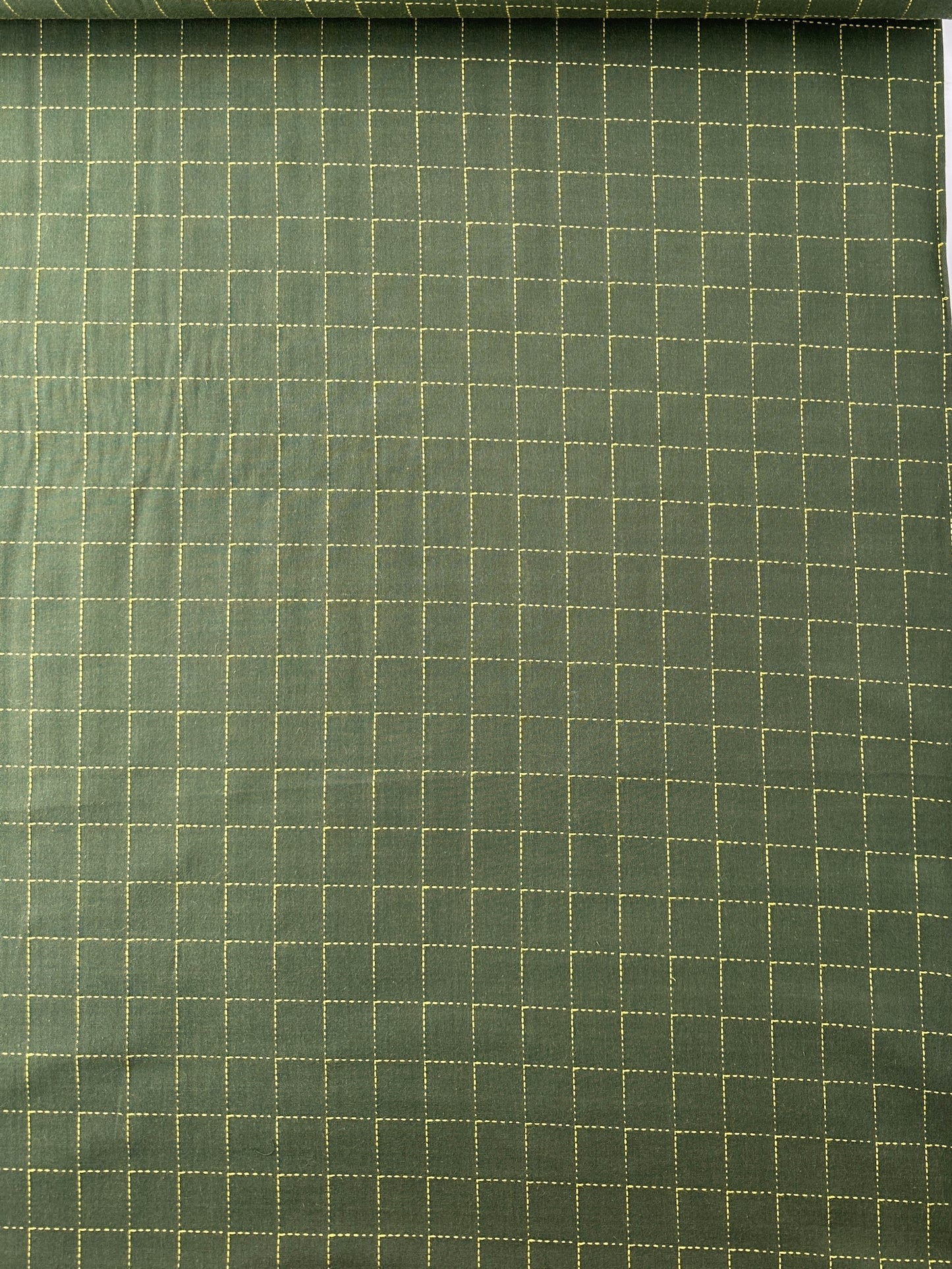 FIGO Cotton Sheeting, Intervals Green