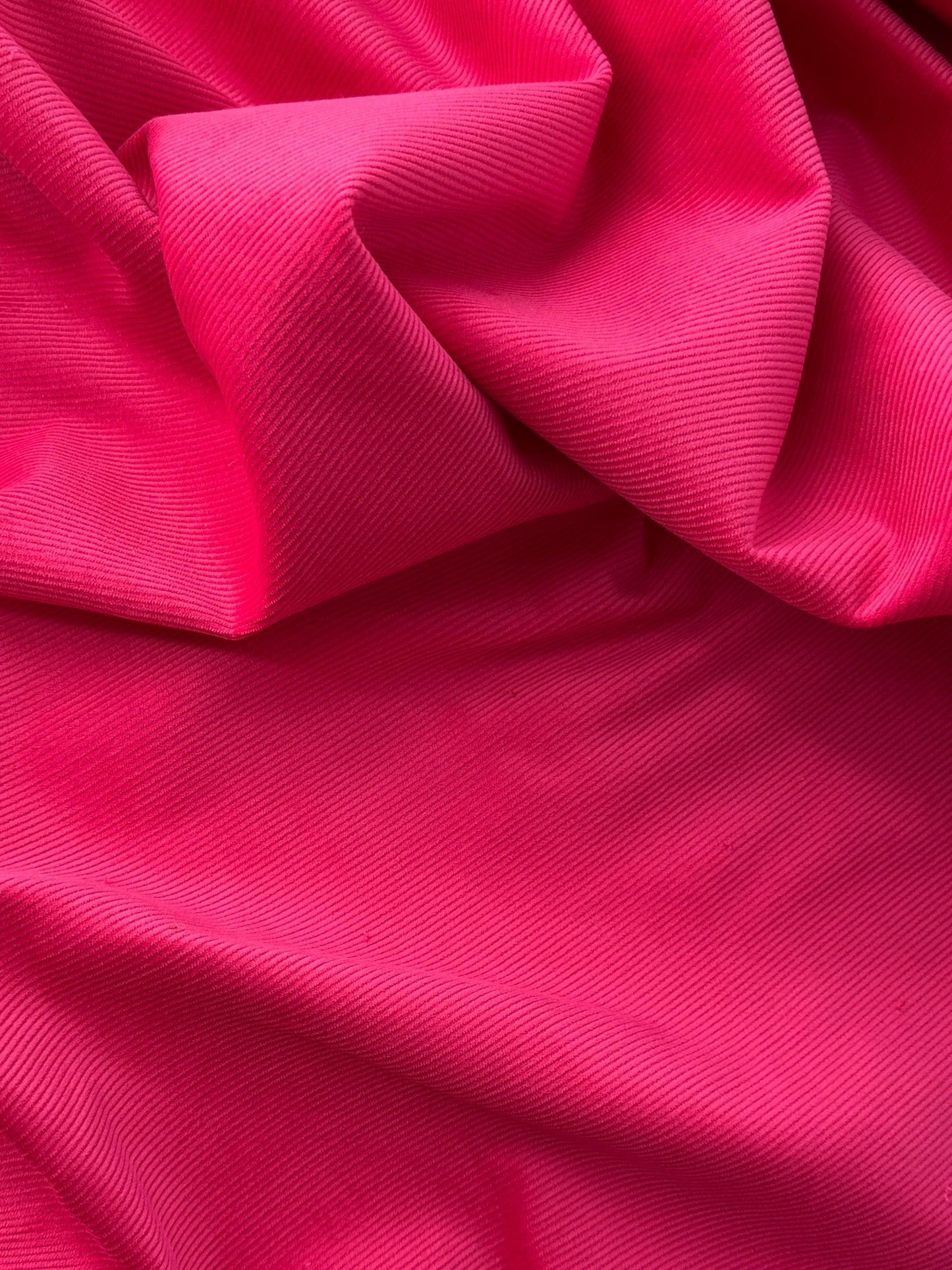 Corduroy, Cotton, 16 wale, Bright Pink
