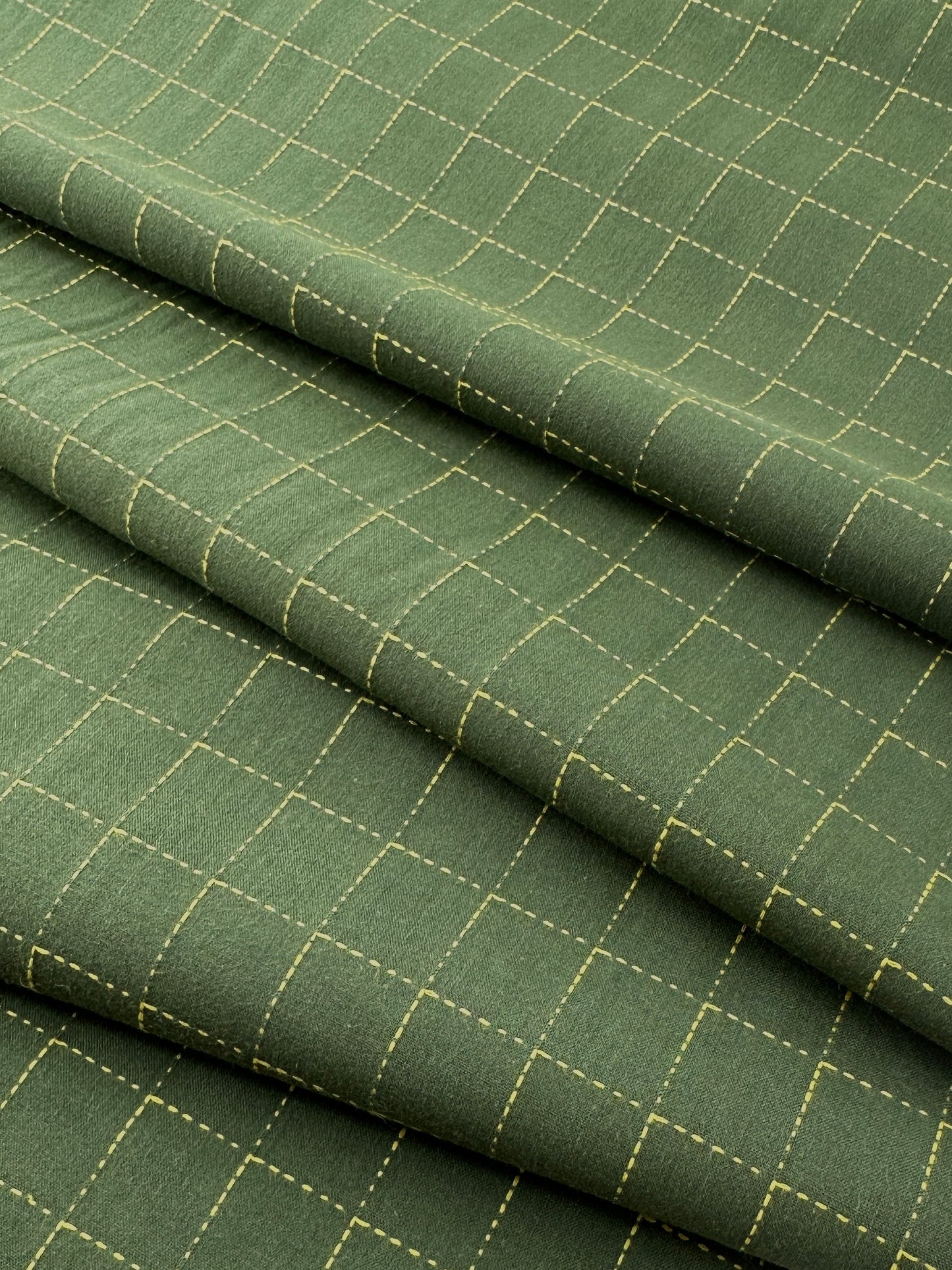 FIGO Cotton Sheeting, Intervals Green