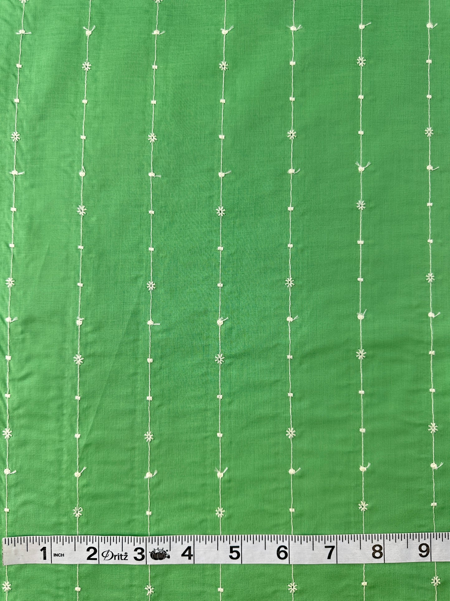 Japanese Embroidered Cotton, Vertical Stripe – Charcoal Gray