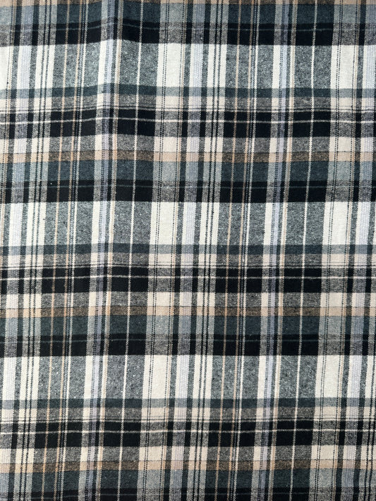 Cotton Flannel Yarn Dye, Plaid