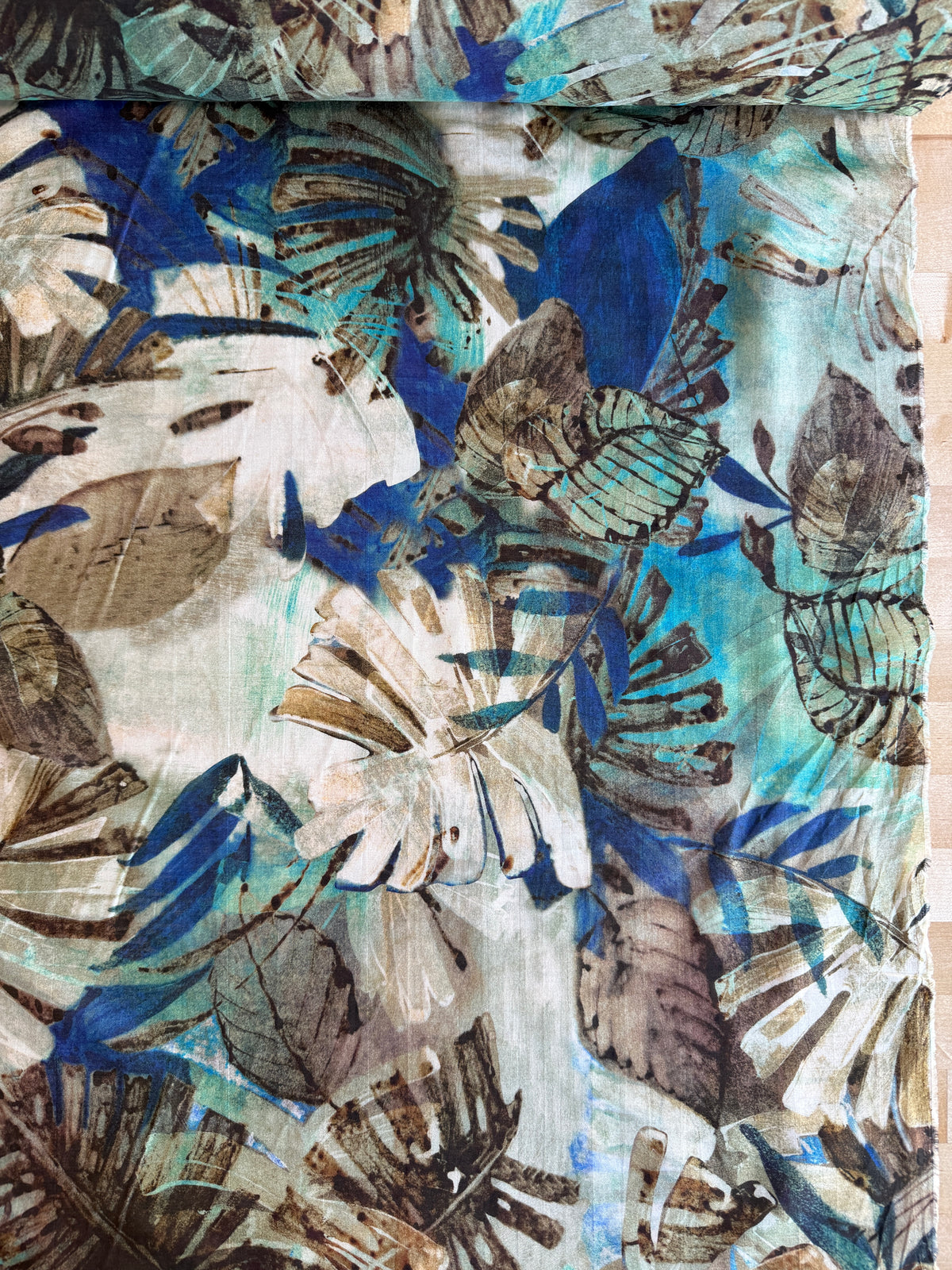 Cotton/Silk Lawn, Monstera Jungle