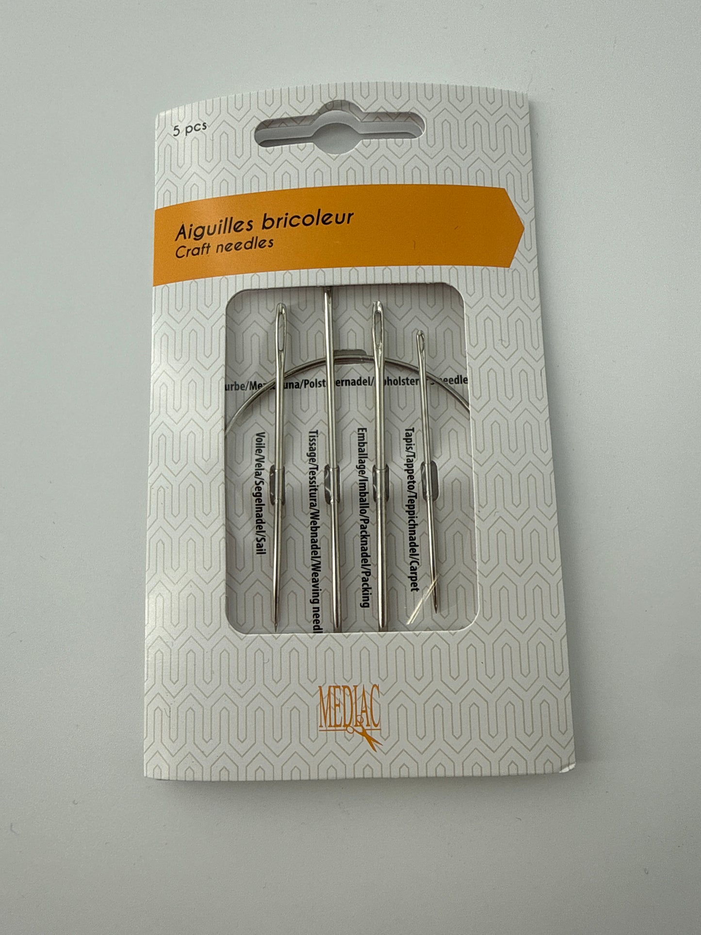 Hand Sewing Craft Needle Assortment, 5 pcs