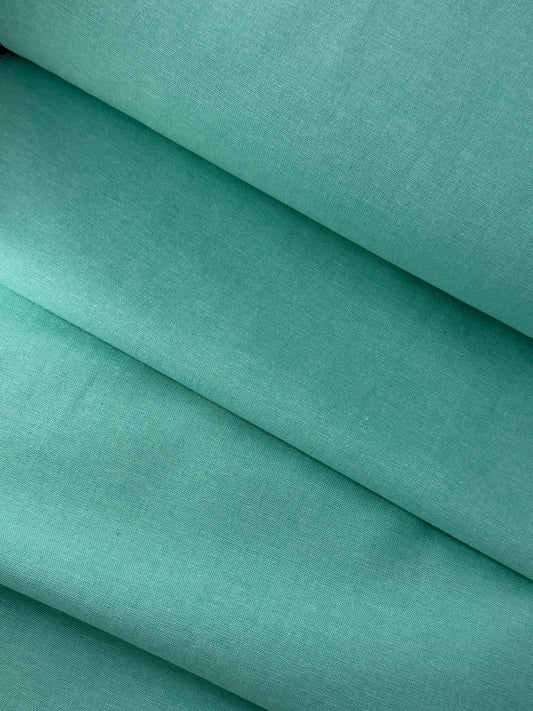 Cotton Chambray, Aqua