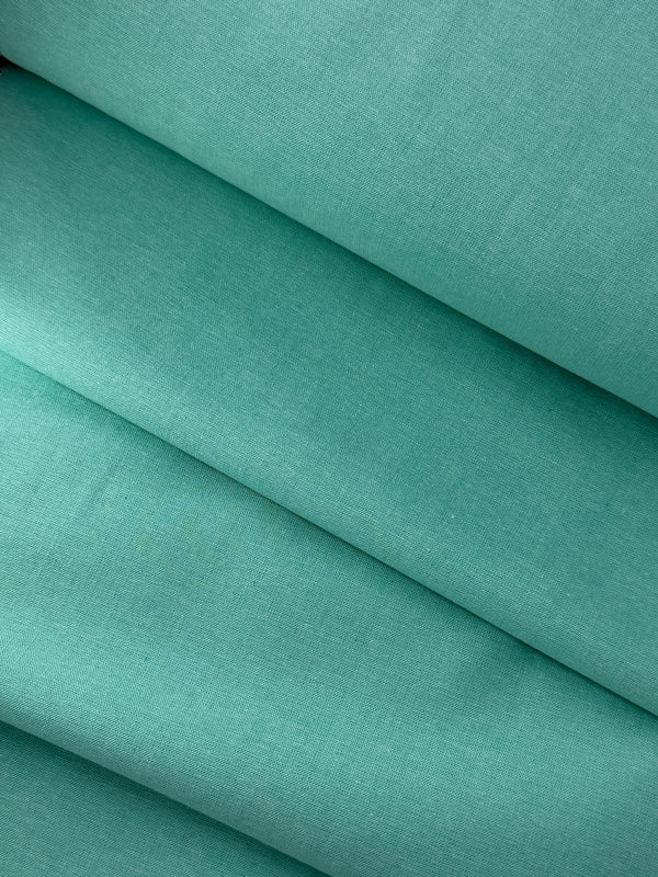 Cotton Chambray, Aqua