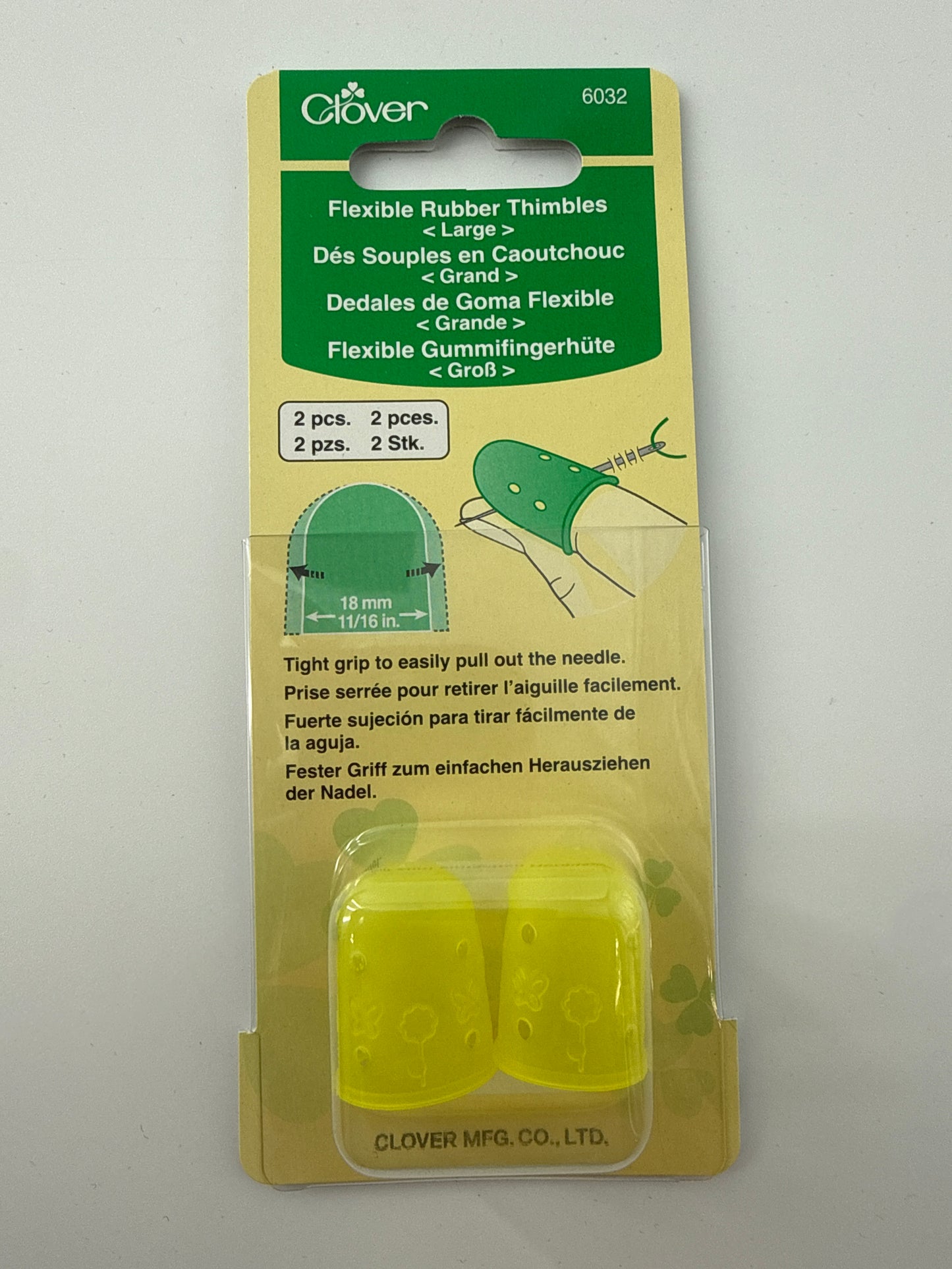 Flexible Rubber Thimbles, Large