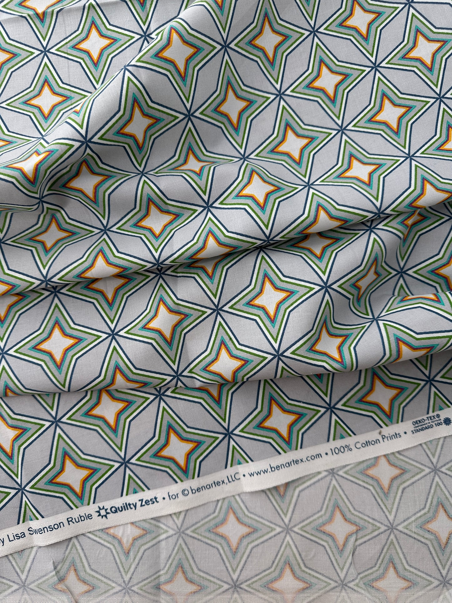 Cotton Sheeting, Starlight, Gray