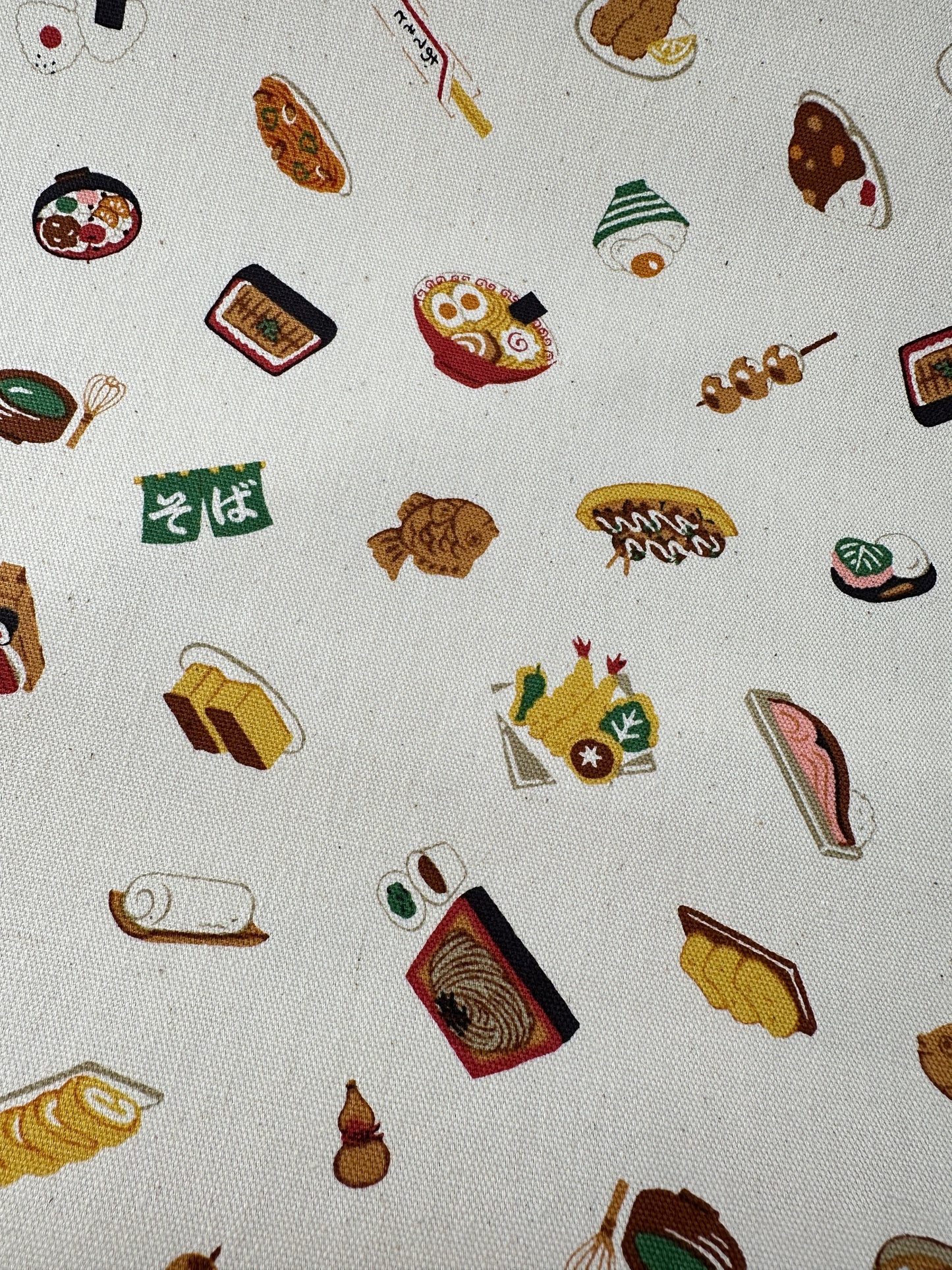 Kokka, Cotton Oxford, Illustrated Book - Japanese Food
