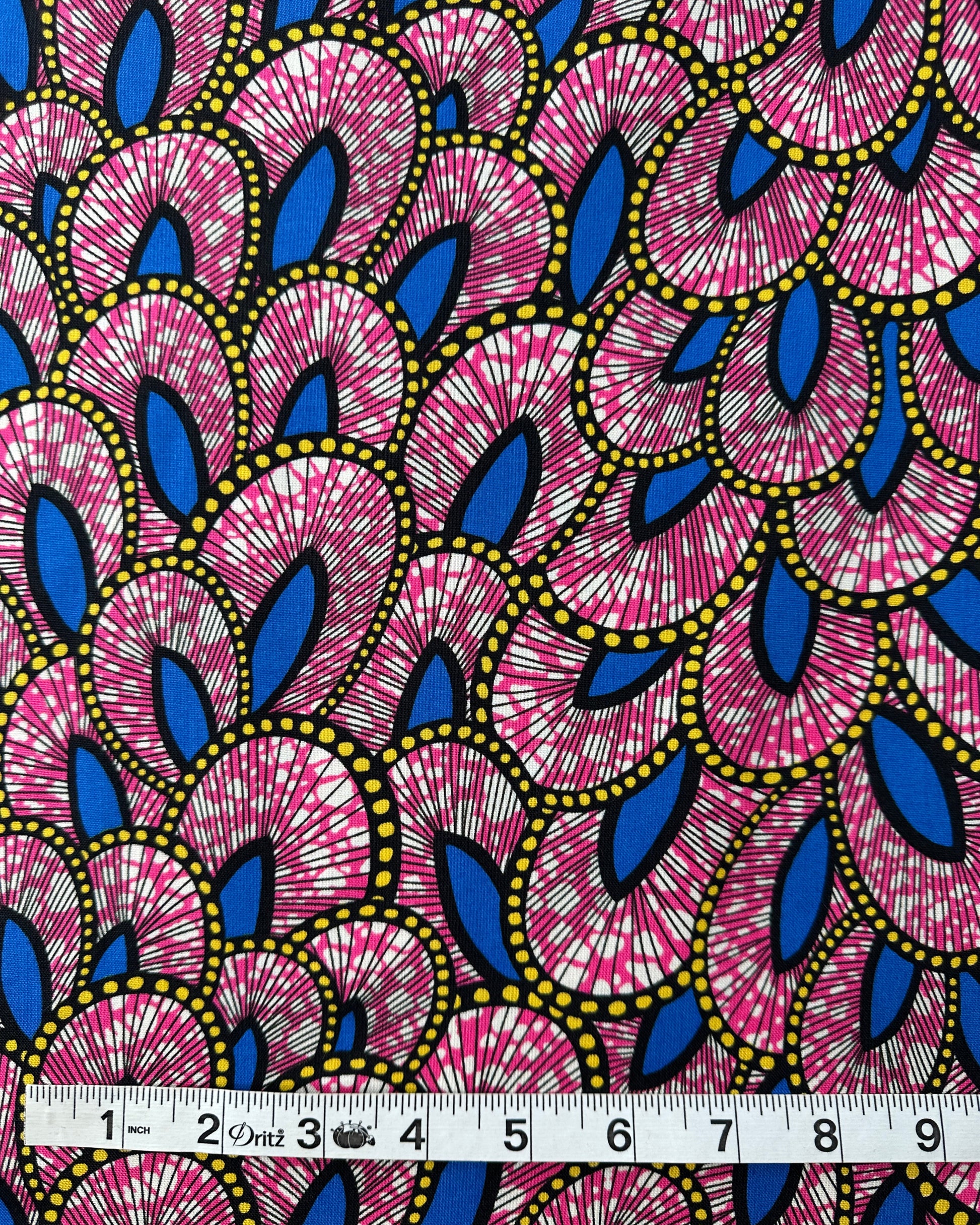 Japanese Cotton Sheeting, African Style Prints – Cobalt
