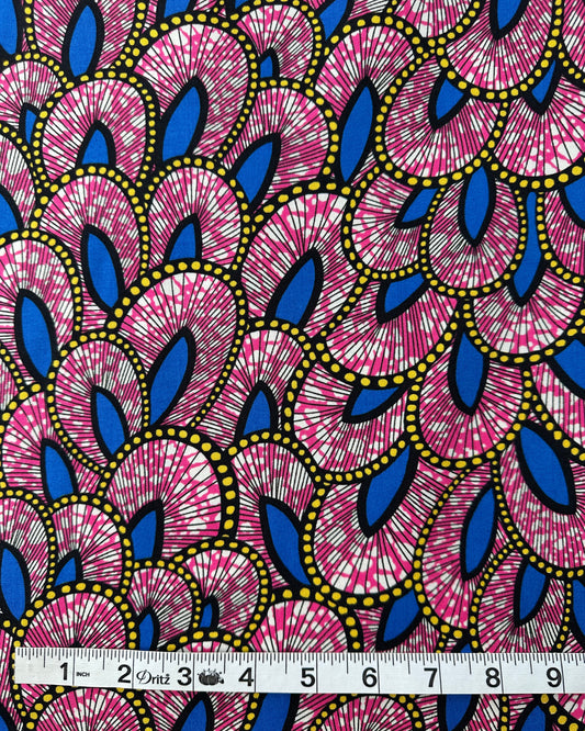 Japanese Cotton Sheeting, African Style Prints – Cobalt