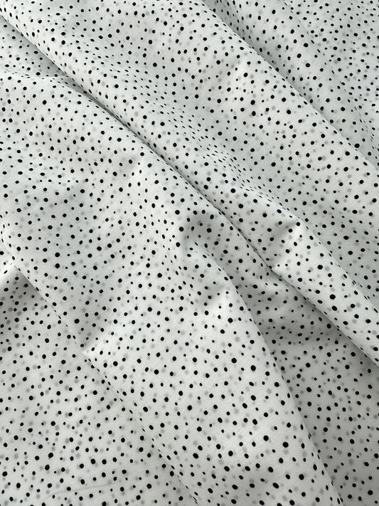 Sevenberry Cotton Lawn, Dots & Stripes - White