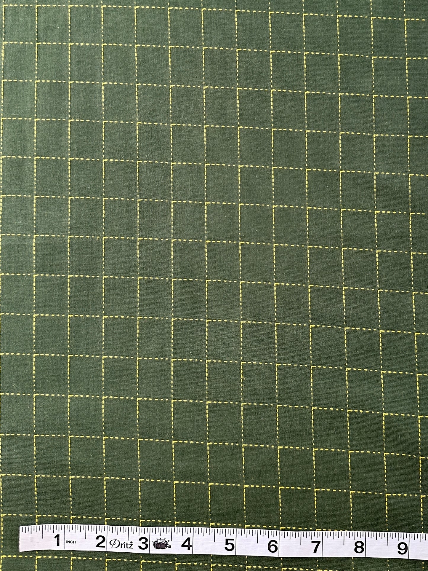 FIGO Cotton Sheeting, Intervals Green
