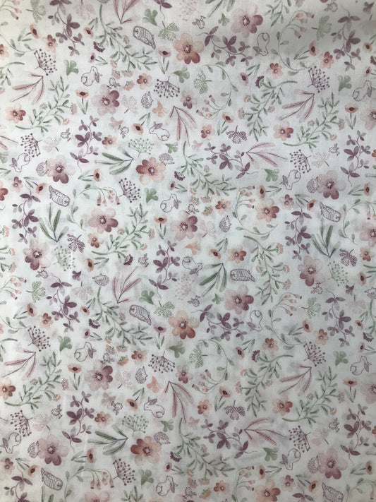 Cotton Lawn, Meadow Garden Cream