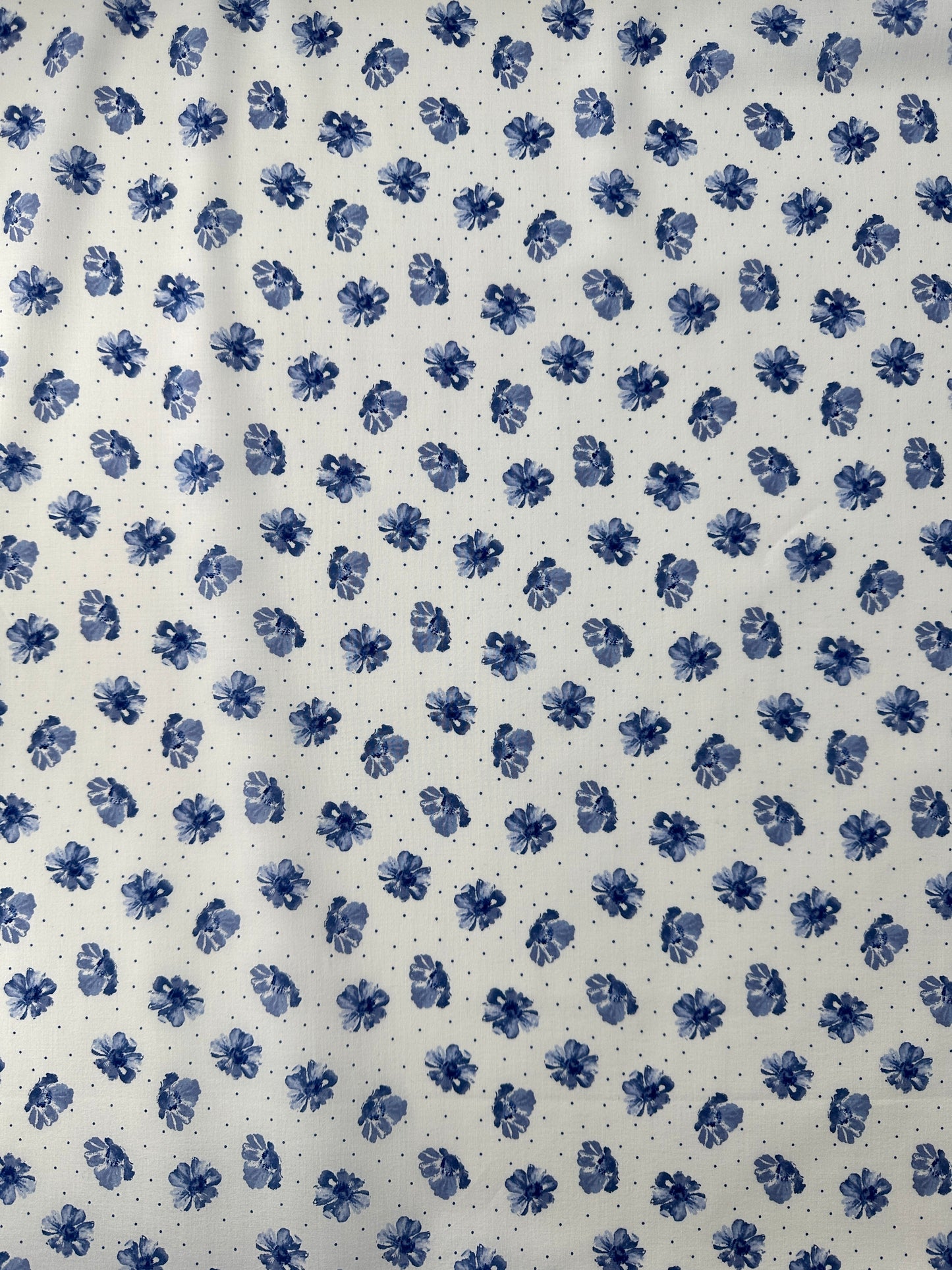 Cotton Lawn, Floral Dot Print