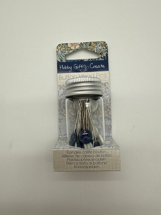 Hobby Gift, Button Head Pins, 2" Long, 30 pcs.