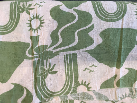 Linen/Cotton, Island Print