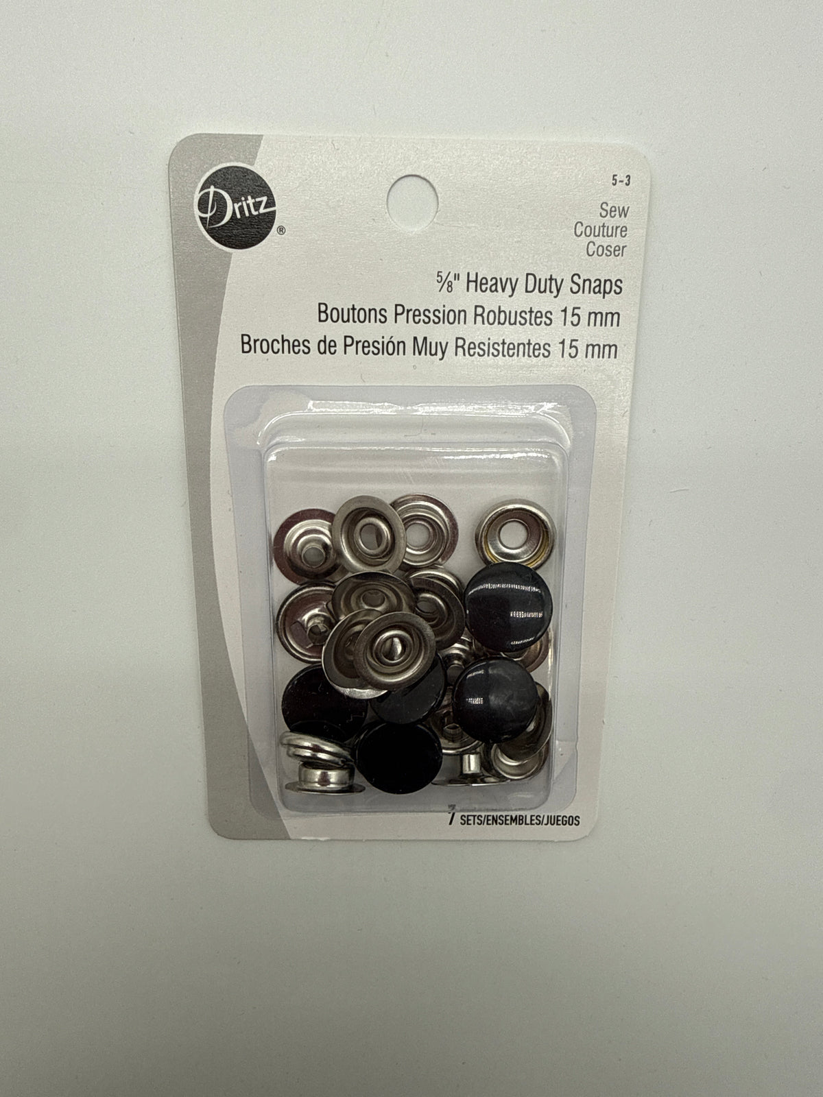 Heavy Duty Snaps, 5/8”