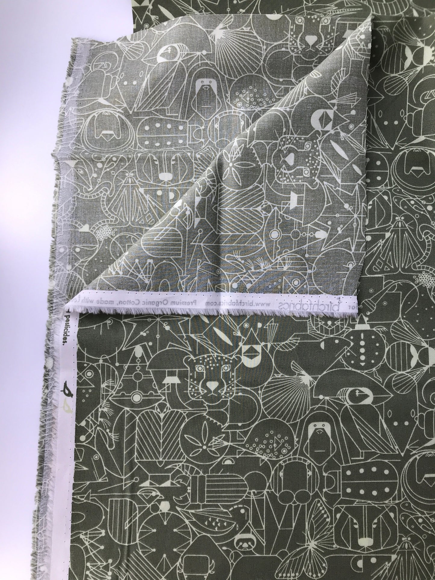 Birch Fabrics, Charley Harper - End Papers, Jade