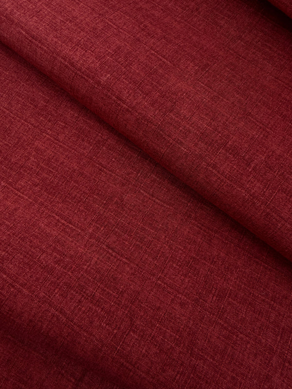 Kokka Cotton Dobby, Tsumugiya Plain - Red