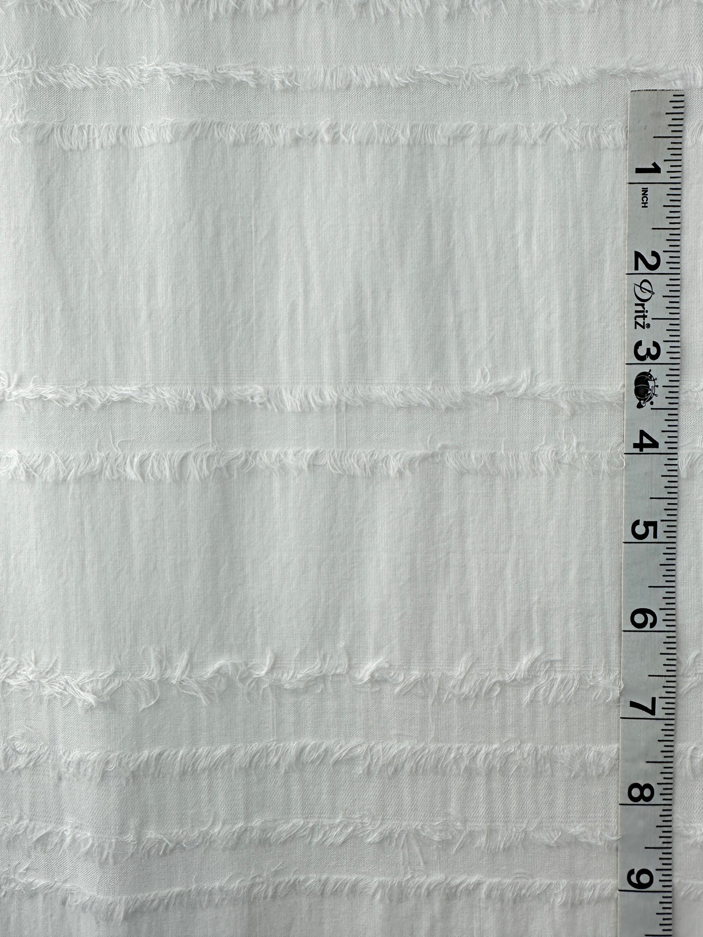 Cotton Sheeting, Clipped Horizontal Stripe
