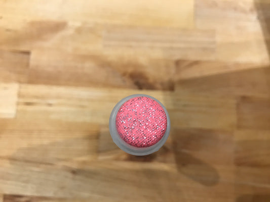 Round Pink with Silver sparkles polyamide 18mm