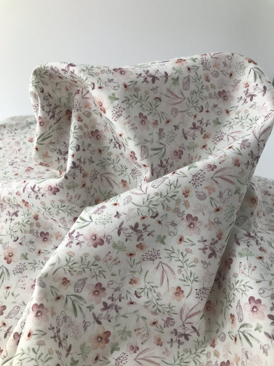 Cotton Lawn, Meadow Garden Cream