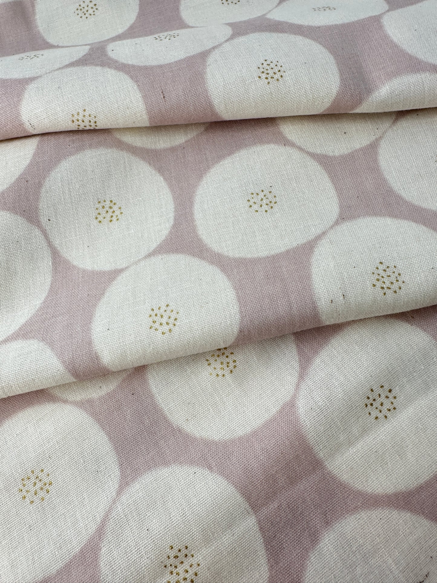 Japanese Cotton Double Gauze, Muddy Works, Mini Anpan, 4.1 oz