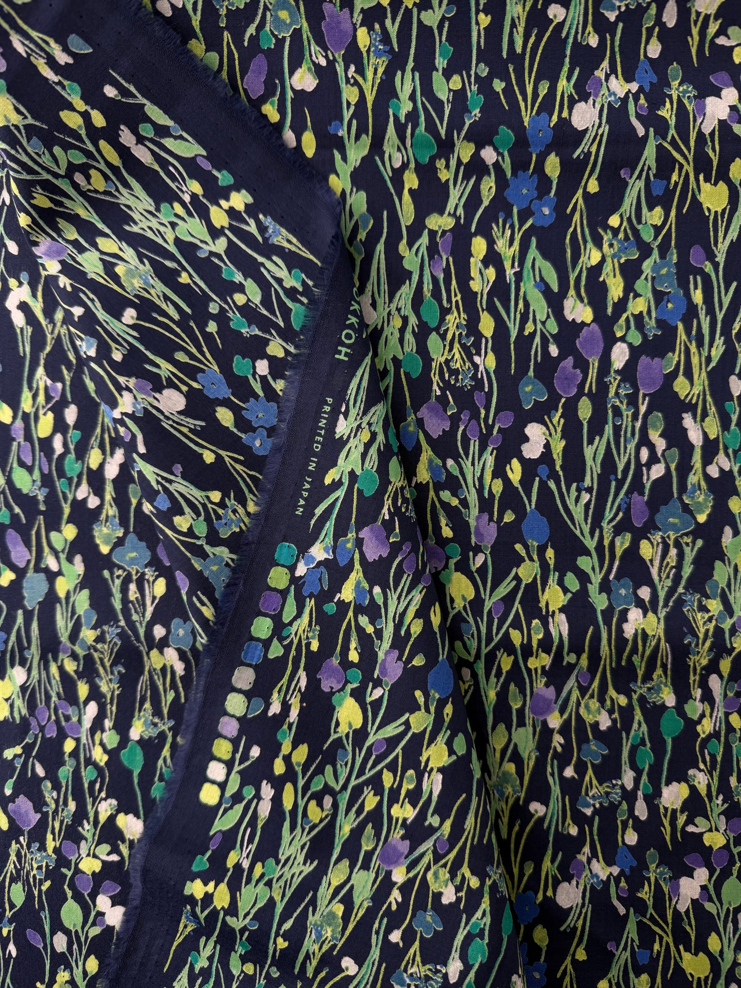 Hokkoh Cotton Lawn, Busy Tonal Floral Sweet