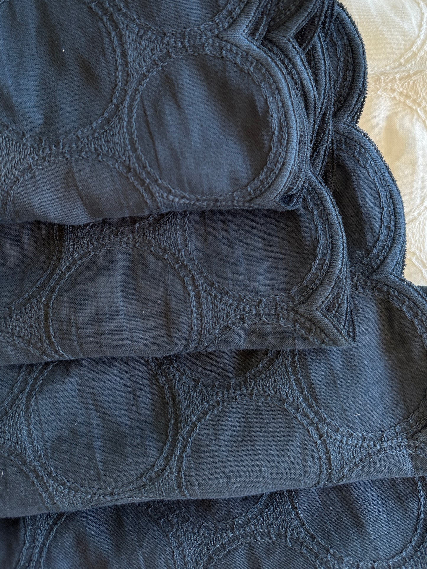 Japanese Embroidered Cotton, Circles – Inkwell
