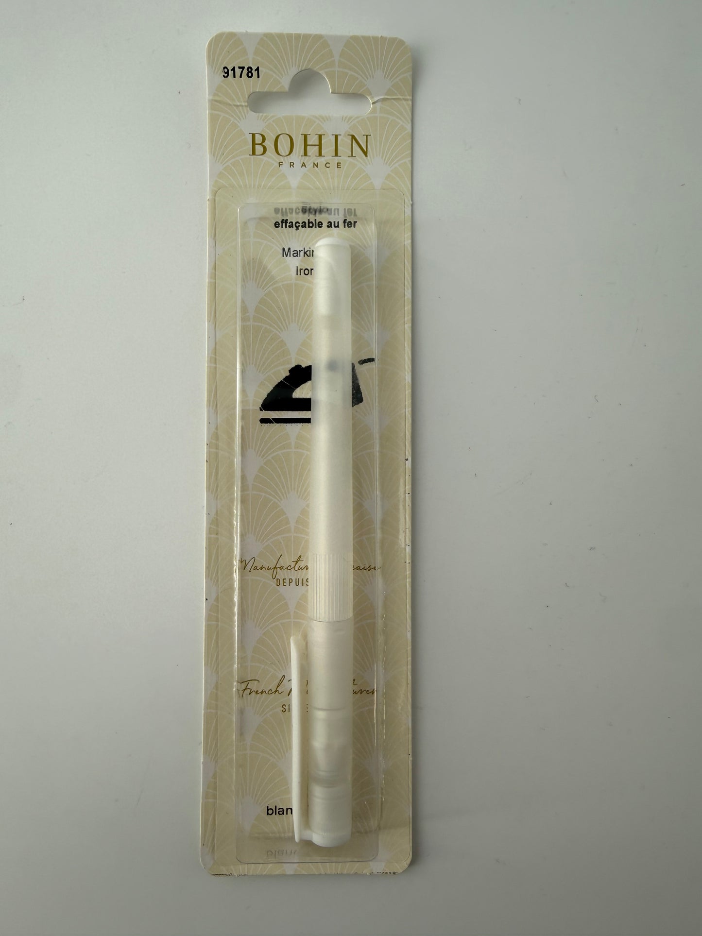 Bohin Heat Erasable Pen, White