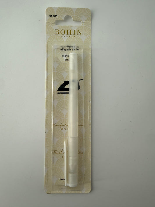 Bohin Heat Erasable Pen, White