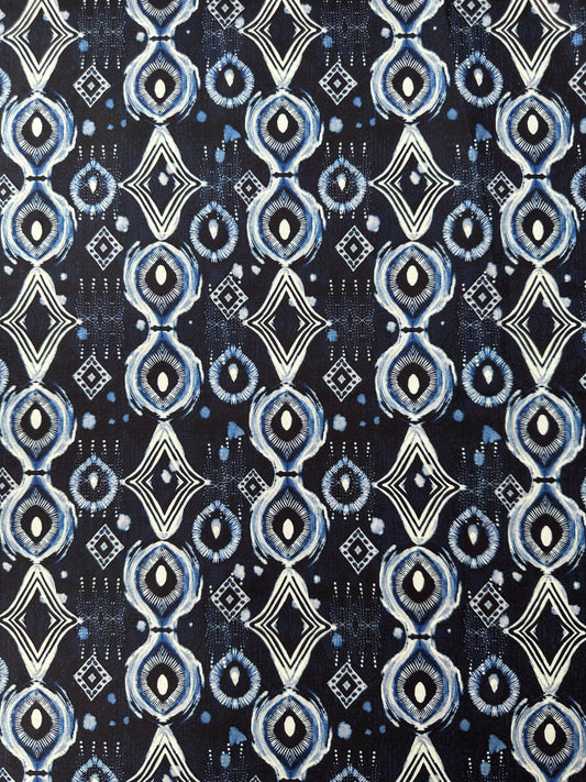 Cotton Sheeting, Mirrors, Indigo