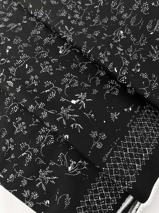 nani IRO, Cotton Lawn, Bear Fruits Black