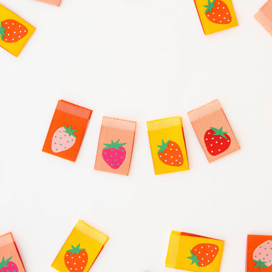 Sarah Hearts Labels, Strawberry Multipack