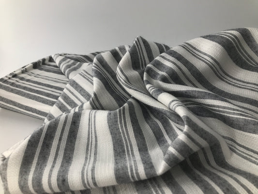 Rayon, Black/White Stripe