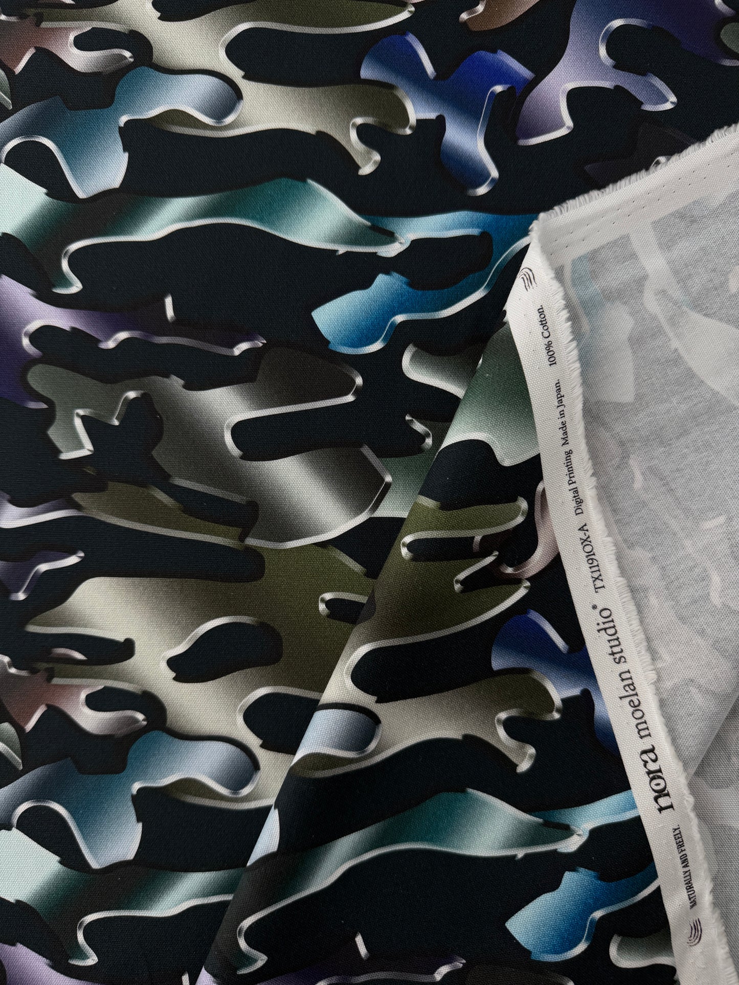 Nora Cotton Oxford, 3D Camouflage