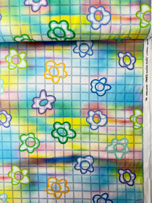 Nora Cotton Oxford, Gradient Puddles Flower