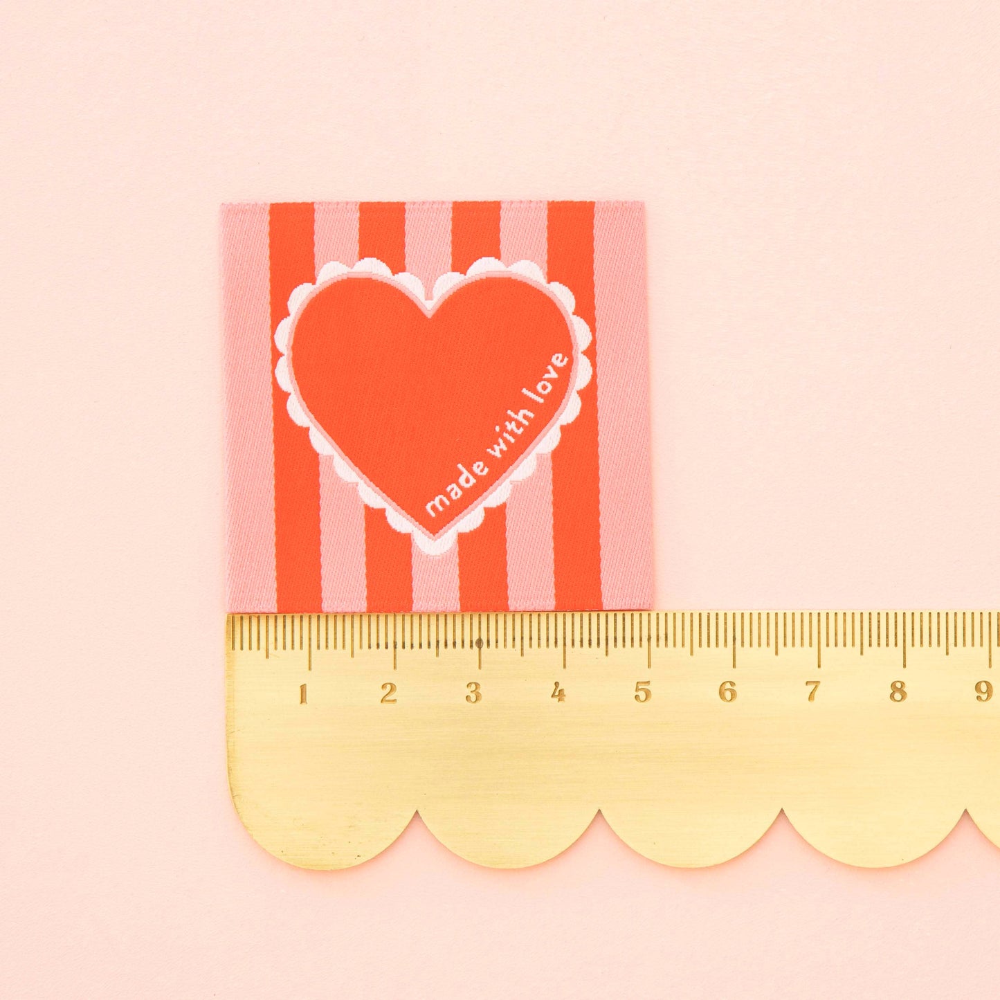 Sarah Hearts Labels, Made with Love Valentines Heart