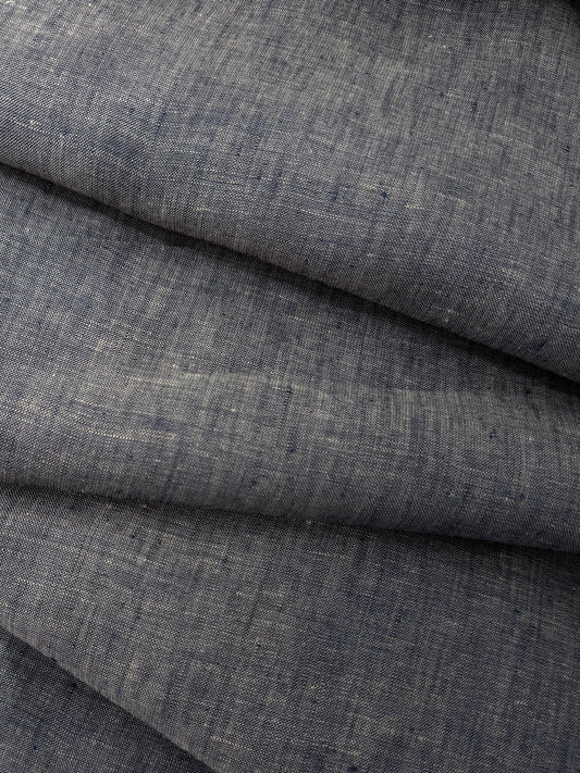 Linen Cross Dye - Indigo Gray