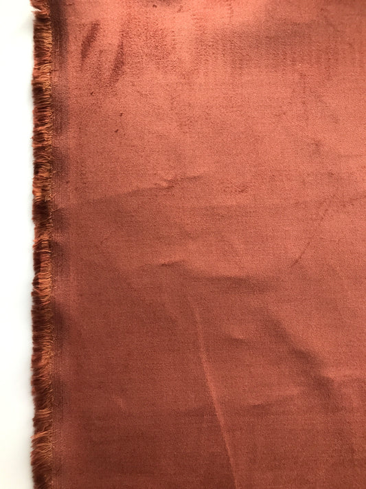 Cotton Stretch Velveteen, Terra Cotta